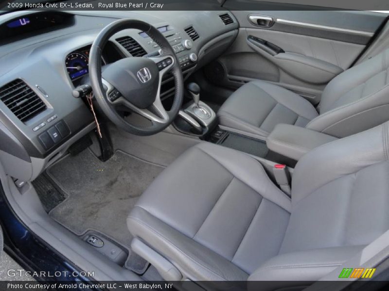 Gray Interior - 2009 Civic EX-L Sedan 
