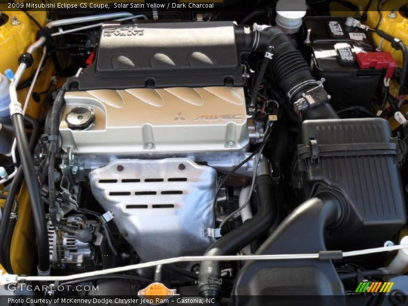 Solar Satin Yellow / Dark Charcoal 2009 Mitsubishi Eclipse GS Coupe
