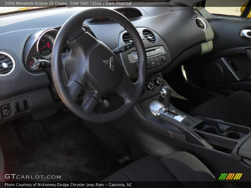 Solar Satin Yellow / Dark Charcoal 2009 Mitsubishi Eclipse GS Coupe