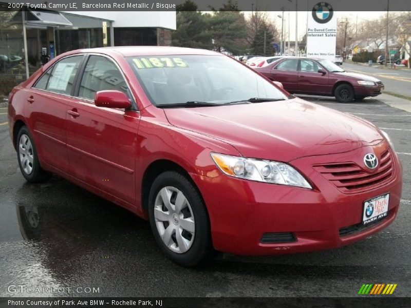 Barcelona Red Metallic / Bisque 2007 Toyota Camry LE