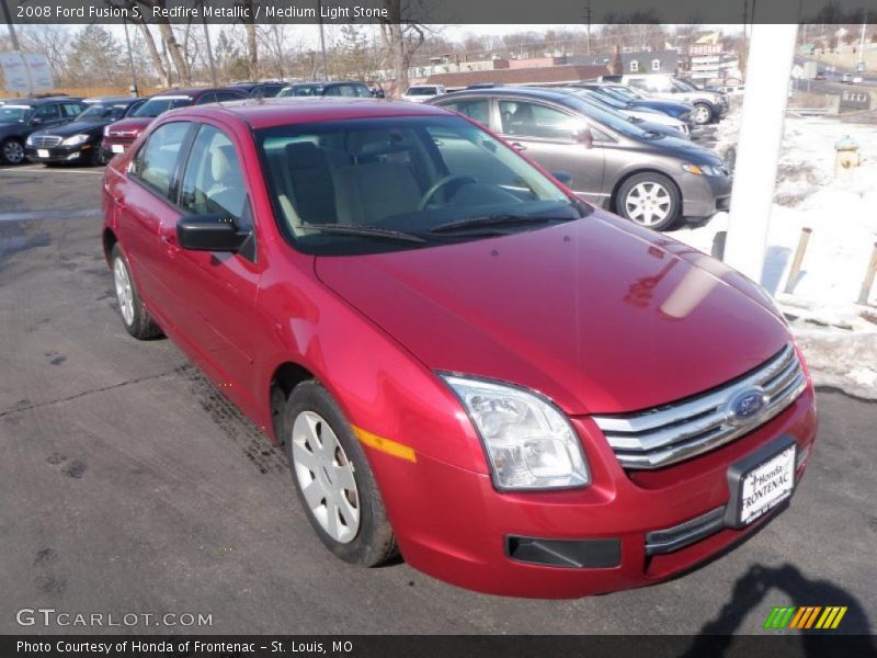 Redfire Metallic / Medium Light Stone 2008 Ford Fusion S