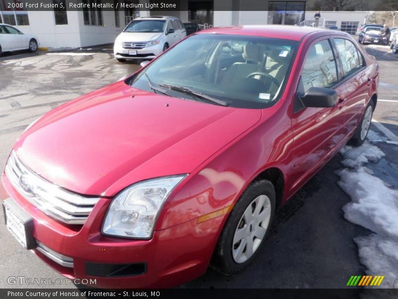 Redfire Metallic / Medium Light Stone 2008 Ford Fusion S
