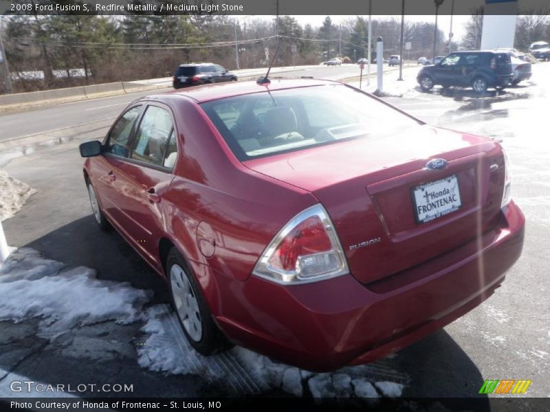 Redfire Metallic / Medium Light Stone 2008 Ford Fusion S