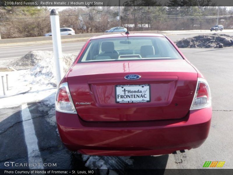 Redfire Metallic / Medium Light Stone 2008 Ford Fusion S
