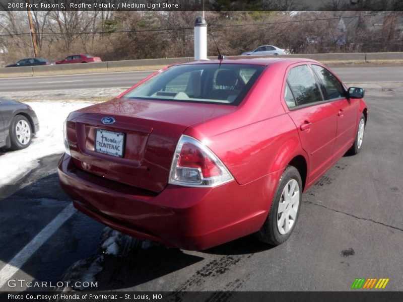 Redfire Metallic / Medium Light Stone 2008 Ford Fusion S