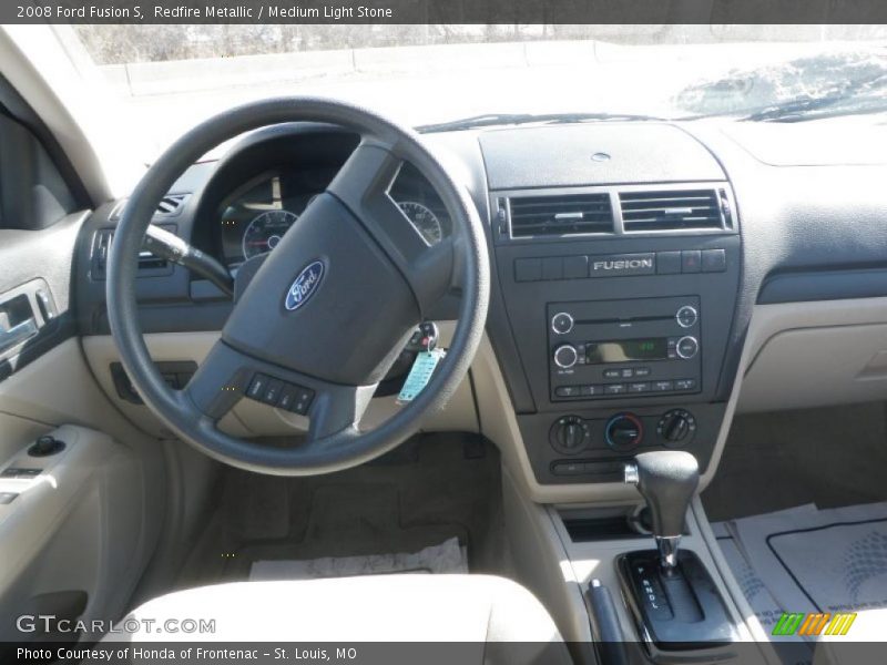 Redfire Metallic / Medium Light Stone 2008 Ford Fusion S