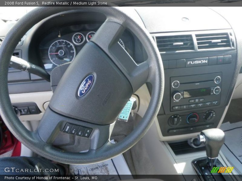 Redfire Metallic / Medium Light Stone 2008 Ford Fusion S