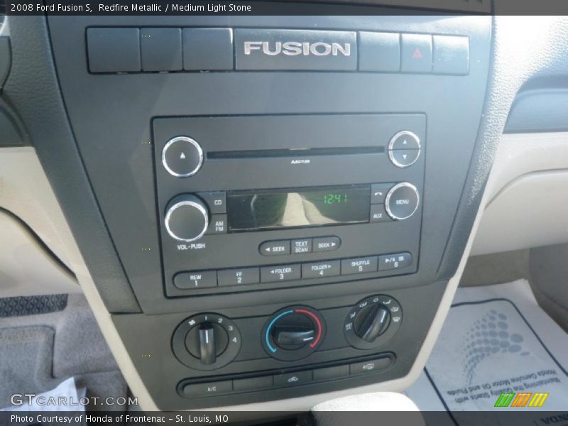 Redfire Metallic / Medium Light Stone 2008 Ford Fusion S