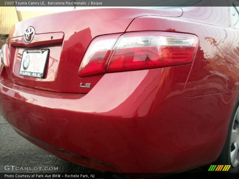 Barcelona Red Metallic / Bisque 2007 Toyota Camry LE