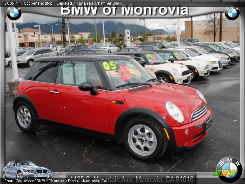 Chili Red / Tartan Red/Panther Black 2005 Mini Cooper Hardtop