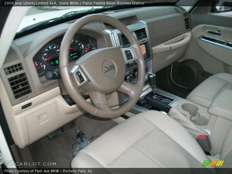 Pastel Pebble Beige Mckinley Leather Interior - 2009 Liberty Limited 4x4 