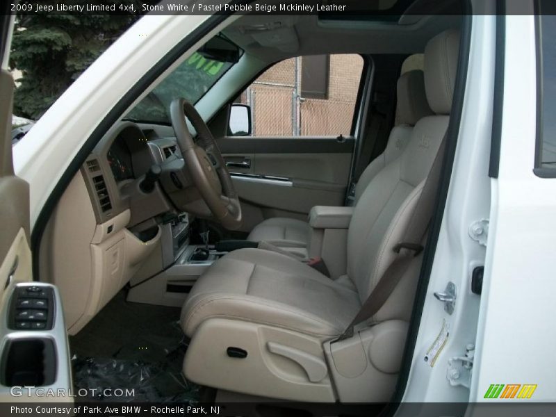 Stone White / Pastel Pebble Beige Mckinley Leather 2009 Jeep Liberty Limited 4x4