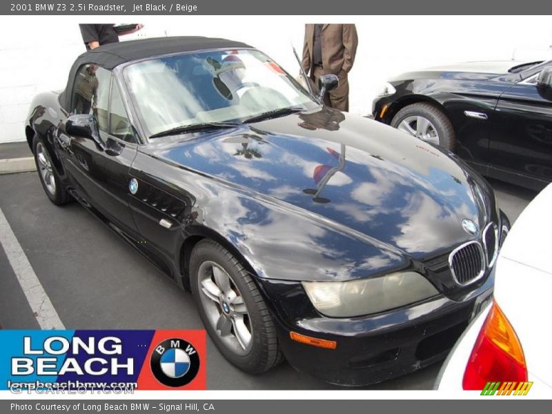 Jet Black / Beige 2001 BMW Z3 2.5i Roadster