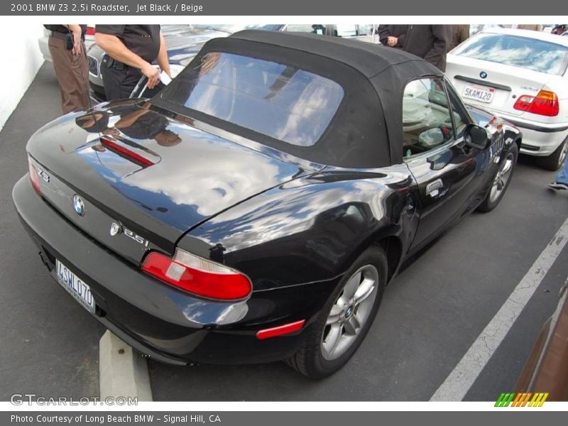 Jet Black / Beige 2001 BMW Z3 2.5i Roadster