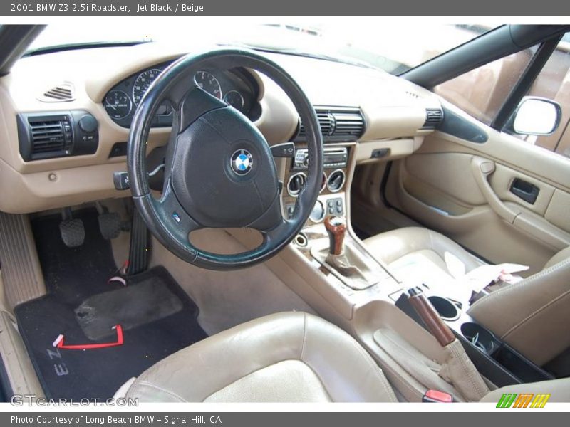  2001 Z3 2.5i Roadster Beige Interior
