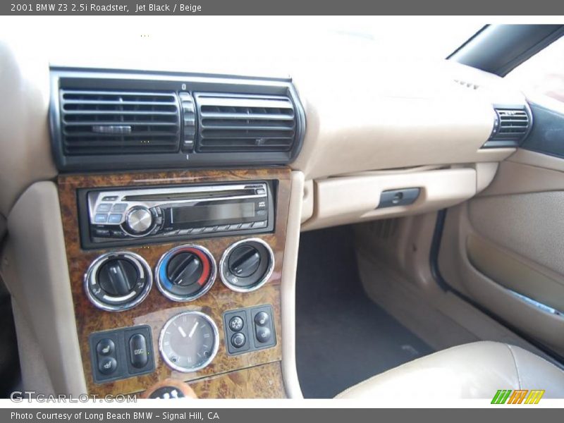 Jet Black / Beige 2001 BMW Z3 2.5i Roadster