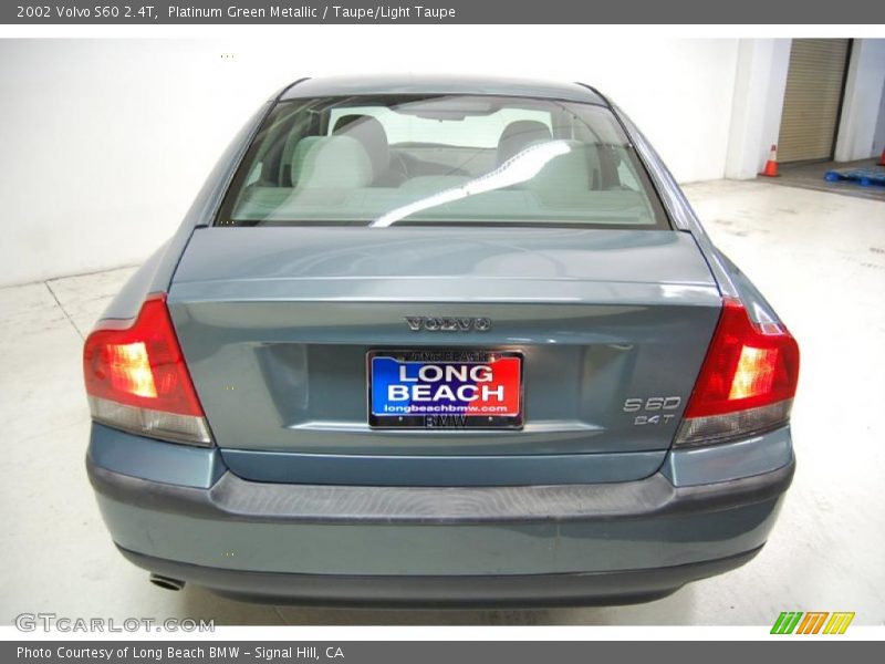 Platinum Green Metallic / Taupe/Light Taupe 2002 Volvo S60 2.4T