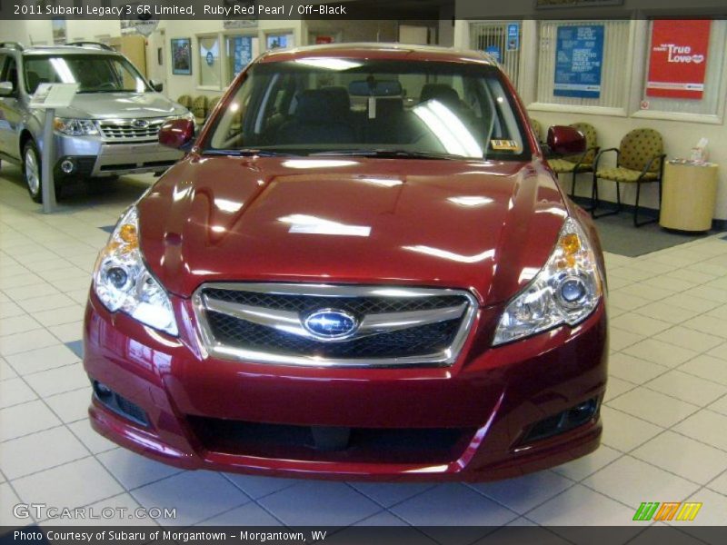 Ruby Red Pearl / Off-Black 2011 Subaru Legacy 3.6R Limited