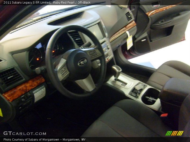 Ruby Red Pearl / Off-Black 2011 Subaru Legacy 3.6R Limited