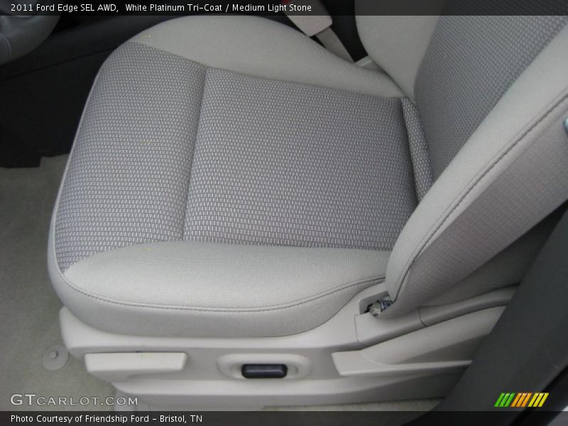 White Platinum Tri-Coat / Medium Light Stone 2011 Ford Edge SEL AWD