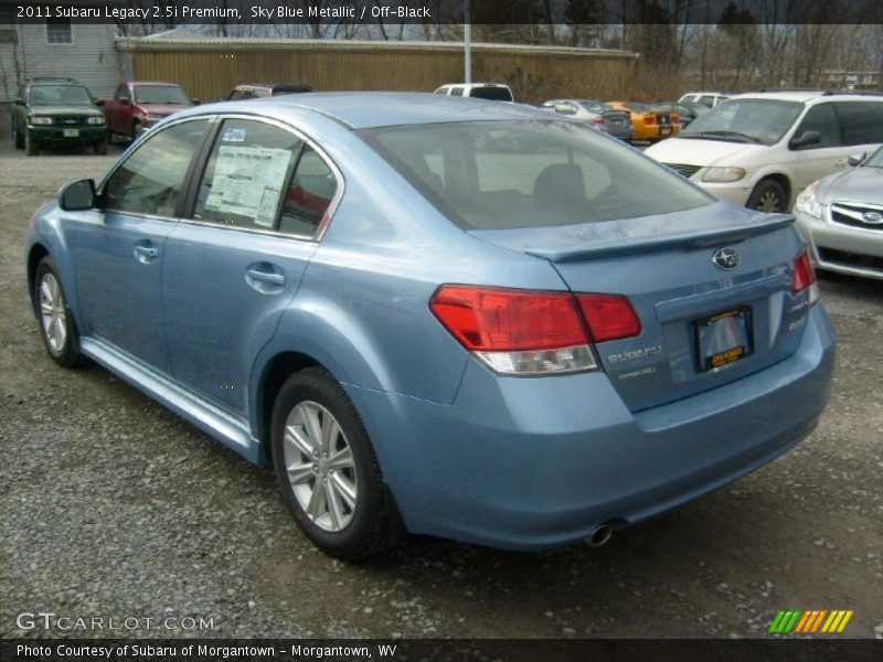 Sky Blue Metallic / Off-Black 2011 Subaru Legacy 2.5i Premium