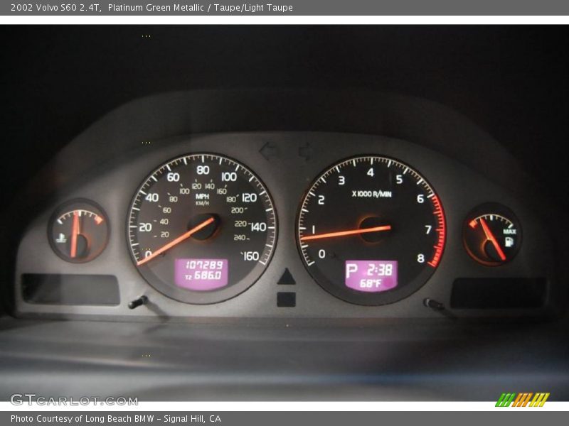Platinum Green Metallic / Taupe/Light Taupe 2002 Volvo S60 2.4T