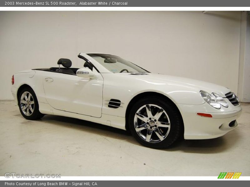 Alabaster White / Charcoal 2003 Mercedes-Benz SL 500 Roadster
