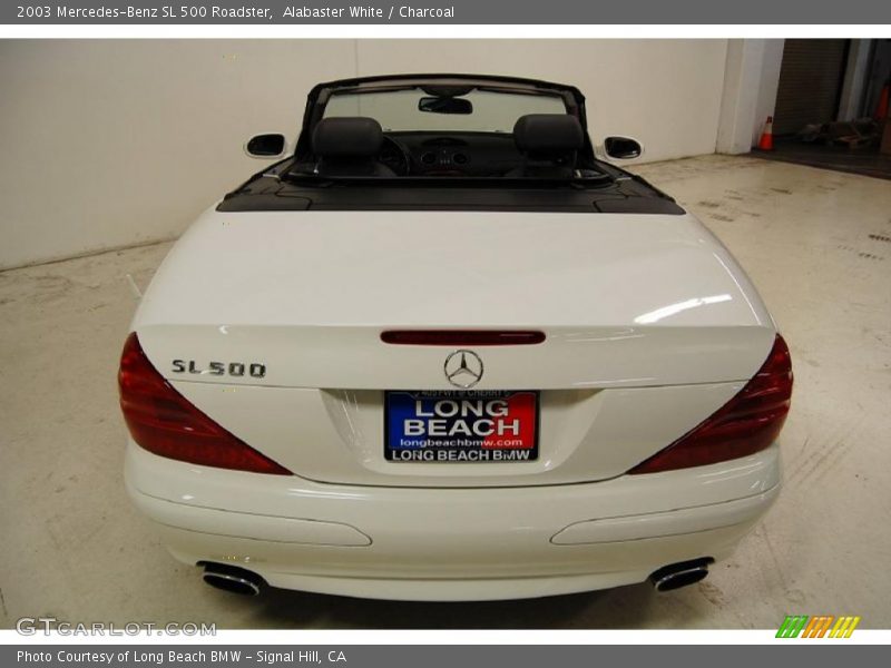 Alabaster White / Charcoal 2003 Mercedes-Benz SL 500 Roadster