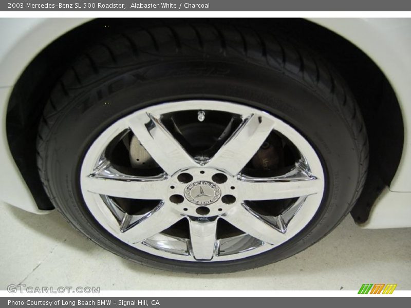 Alabaster White / Charcoal 2003 Mercedes-Benz SL 500 Roadster