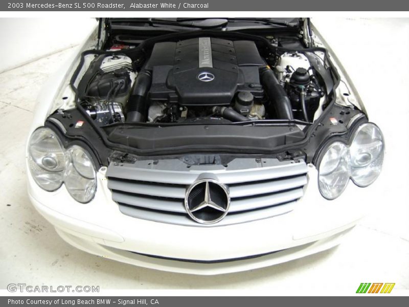 Alabaster White / Charcoal 2003 Mercedes-Benz SL 500 Roadster
