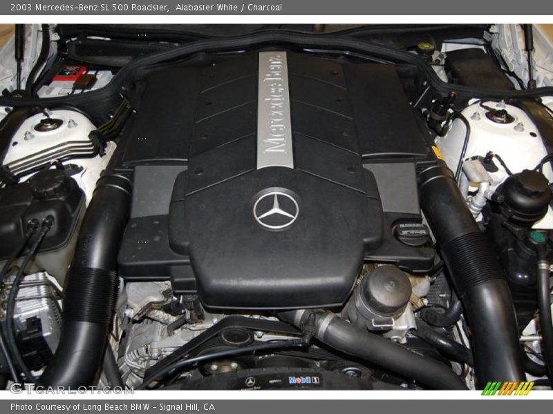 Alabaster White / Charcoal 2003 Mercedes-Benz SL 500 Roadster