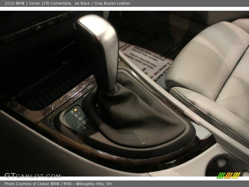 Jet Black / Gray Boston Leather 2010 BMW 1 Series 128i Convertible