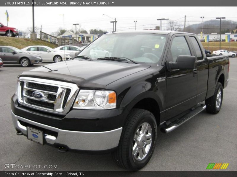 Black / Medium/Dark Flint 2008 Ford F150 XLT SuperCab 4x4