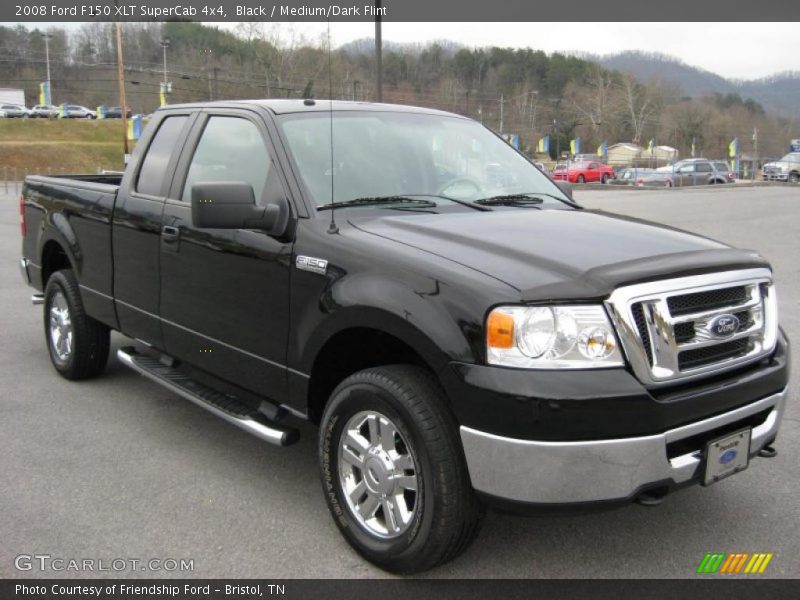 Black / Medium/Dark Flint 2008 Ford F150 XLT SuperCab 4x4