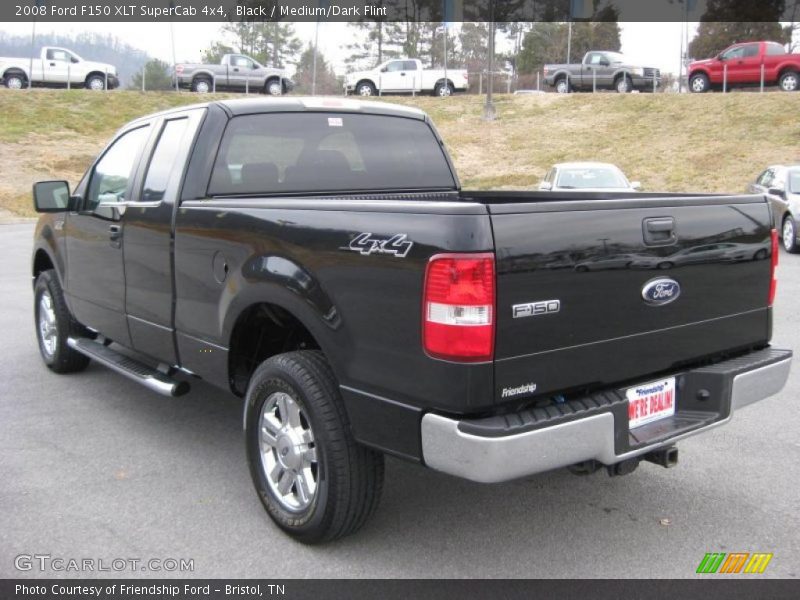 Black / Medium/Dark Flint 2008 Ford F150 XLT SuperCab 4x4
