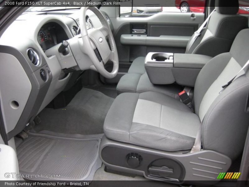 Black / Medium/Dark Flint 2008 Ford F150 XLT SuperCab 4x4