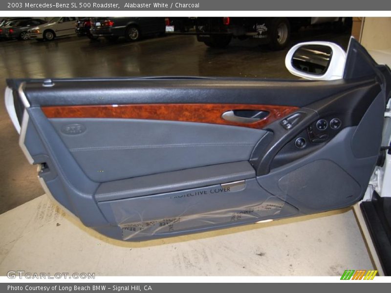 Alabaster White / Charcoal 2003 Mercedes-Benz SL 500 Roadster