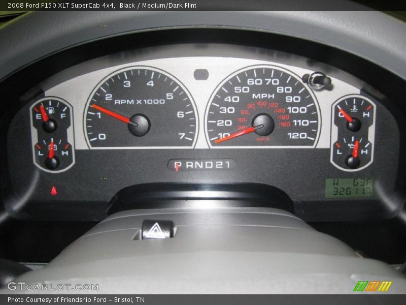 Black / Medium/Dark Flint 2008 Ford F150 XLT SuperCab 4x4