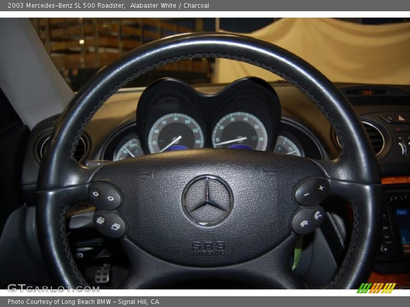 Alabaster White / Charcoal 2003 Mercedes-Benz SL 500 Roadster