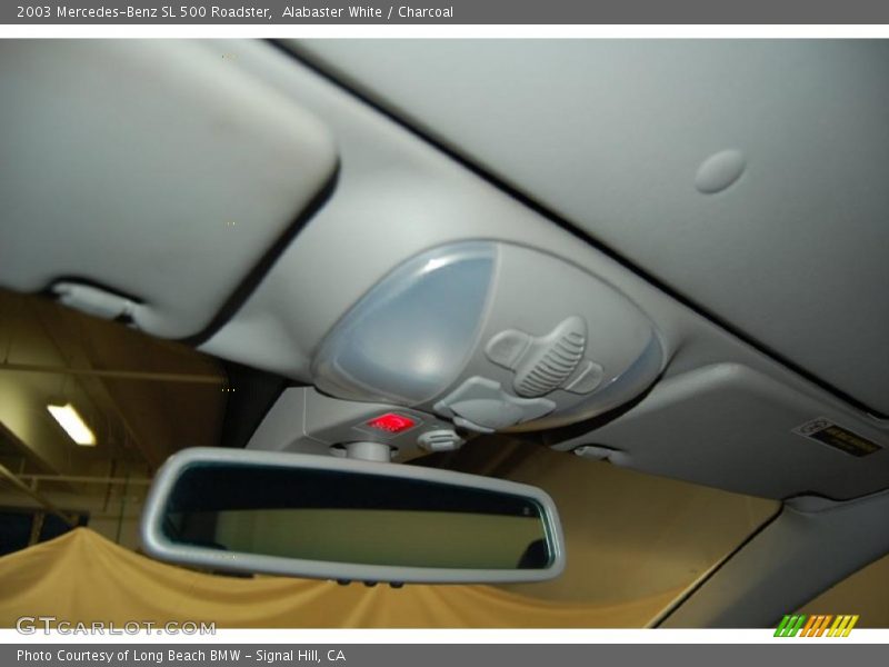 Alabaster White / Charcoal 2003 Mercedes-Benz SL 500 Roadster