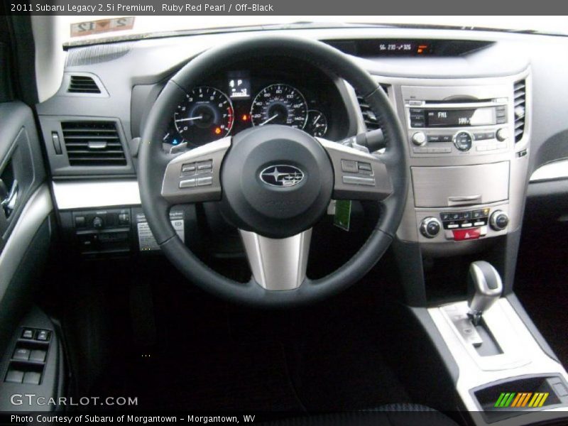 Ruby Red Pearl / Off-Black 2011 Subaru Legacy 2.5i Premium