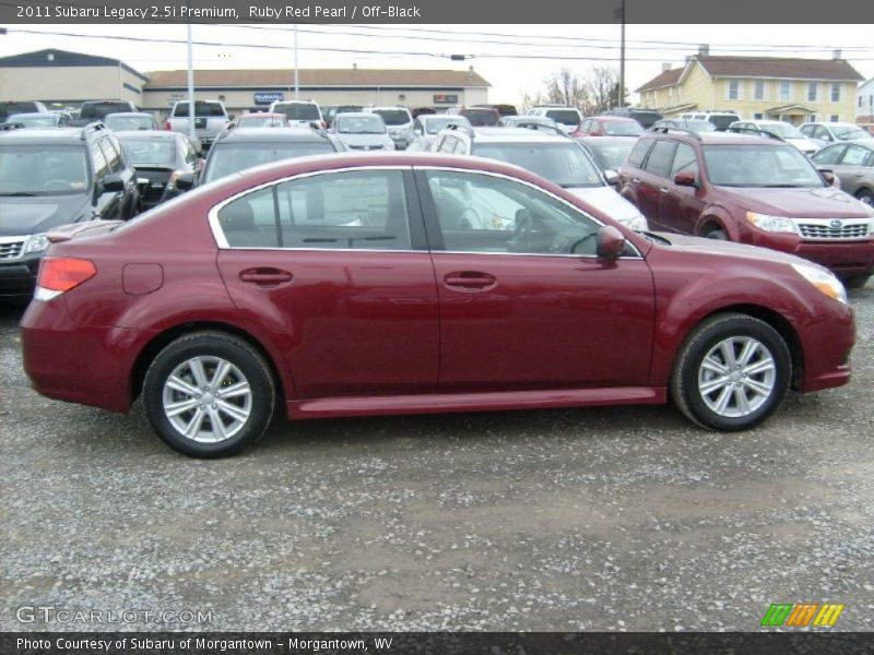 Ruby Red Pearl / Off-Black 2011 Subaru Legacy 2.5i Premium