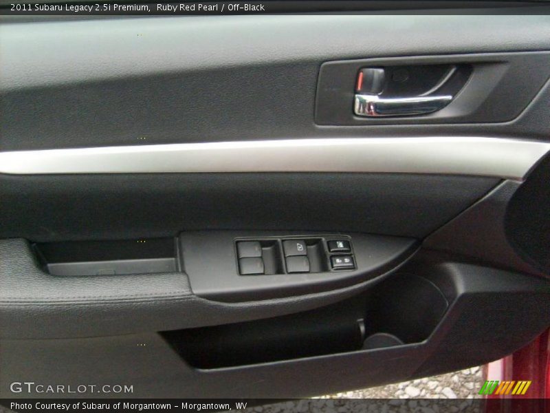 Ruby Red Pearl / Off-Black 2011 Subaru Legacy 2.5i Premium