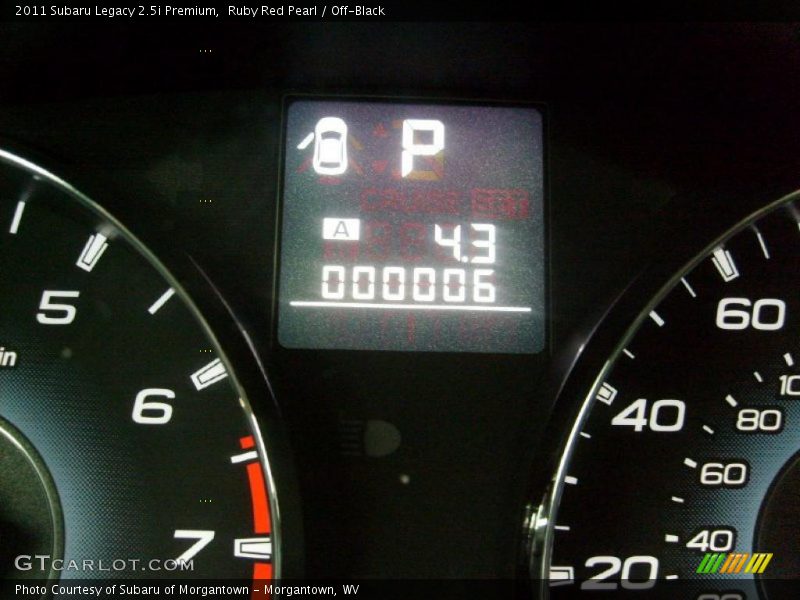 Ruby Red Pearl / Off-Black 2011 Subaru Legacy 2.5i Premium