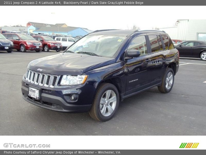 Blackberry Pearl / Dark Slate Gray/Light Pebble Beige 2011 Jeep Compass 2.4 Latitude 4x4