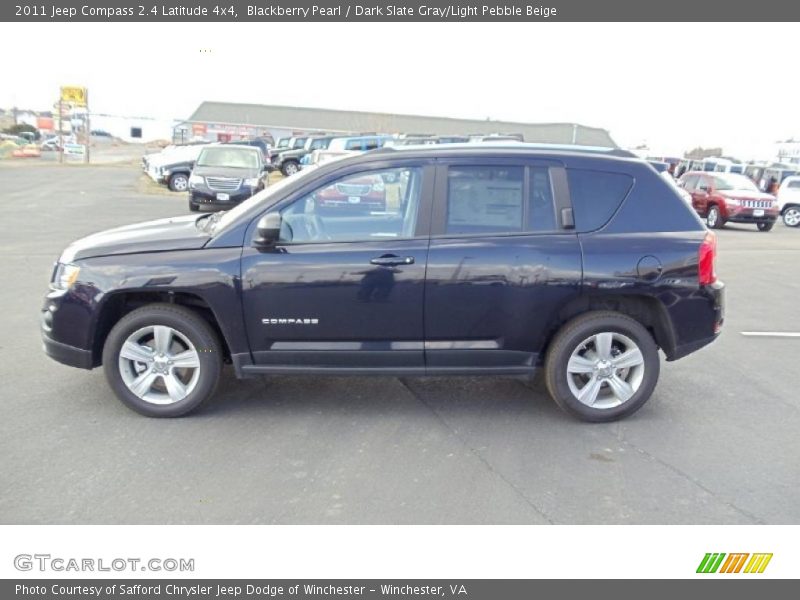 Blackberry Pearl / Dark Slate Gray/Light Pebble Beige 2011 Jeep Compass 2.4 Latitude 4x4