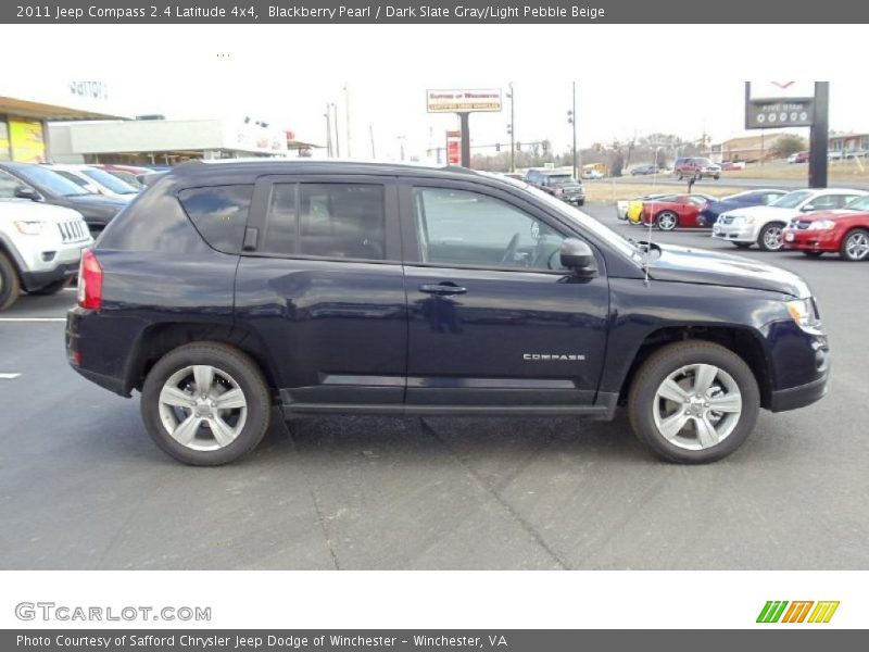 Blackberry Pearl / Dark Slate Gray/Light Pebble Beige 2011 Jeep Compass 2.4 Latitude 4x4