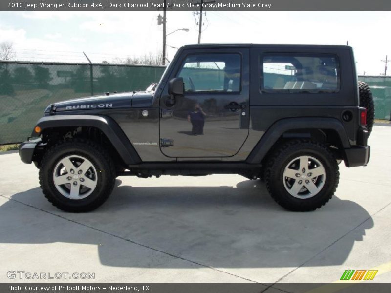 Dark Charcoal Pearl / Dark Slate Gray/Medium Slate Gray 2010 Jeep Wrangler Rubicon 4x4