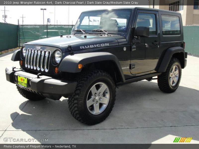 Dark Charcoal Pearl / Dark Slate Gray/Medium Slate Gray 2010 Jeep Wrangler Rubicon 4x4