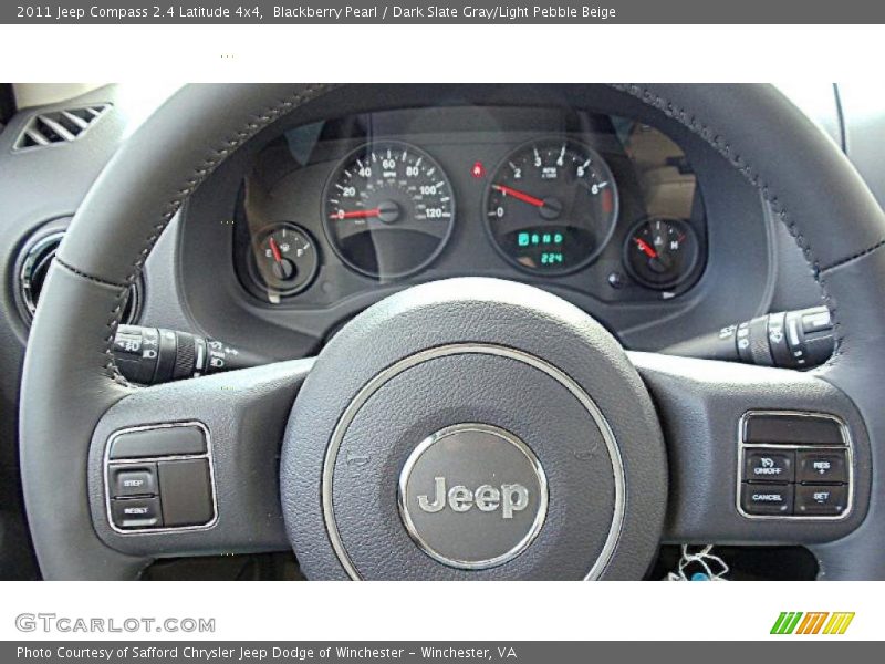 Blackberry Pearl / Dark Slate Gray/Light Pebble Beige 2011 Jeep Compass 2.4 Latitude 4x4